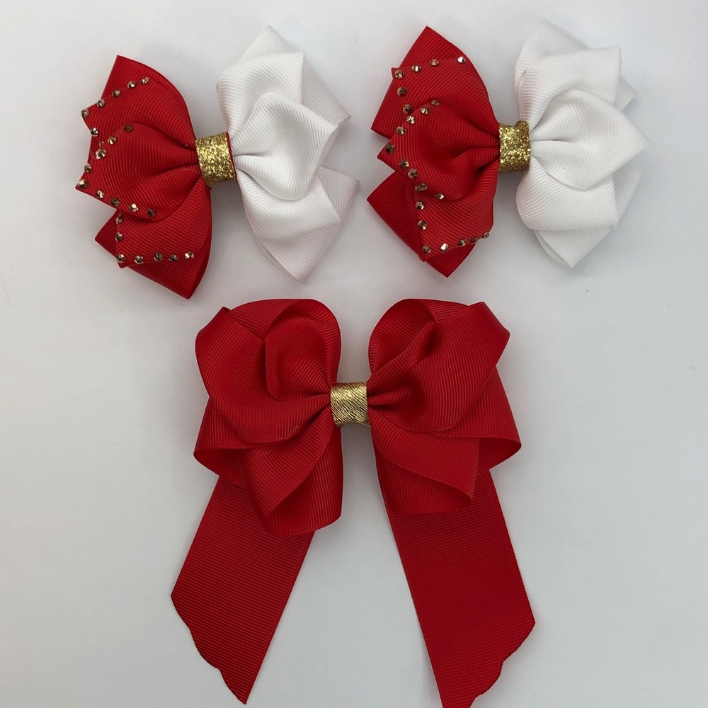 Hair bows (set of three)